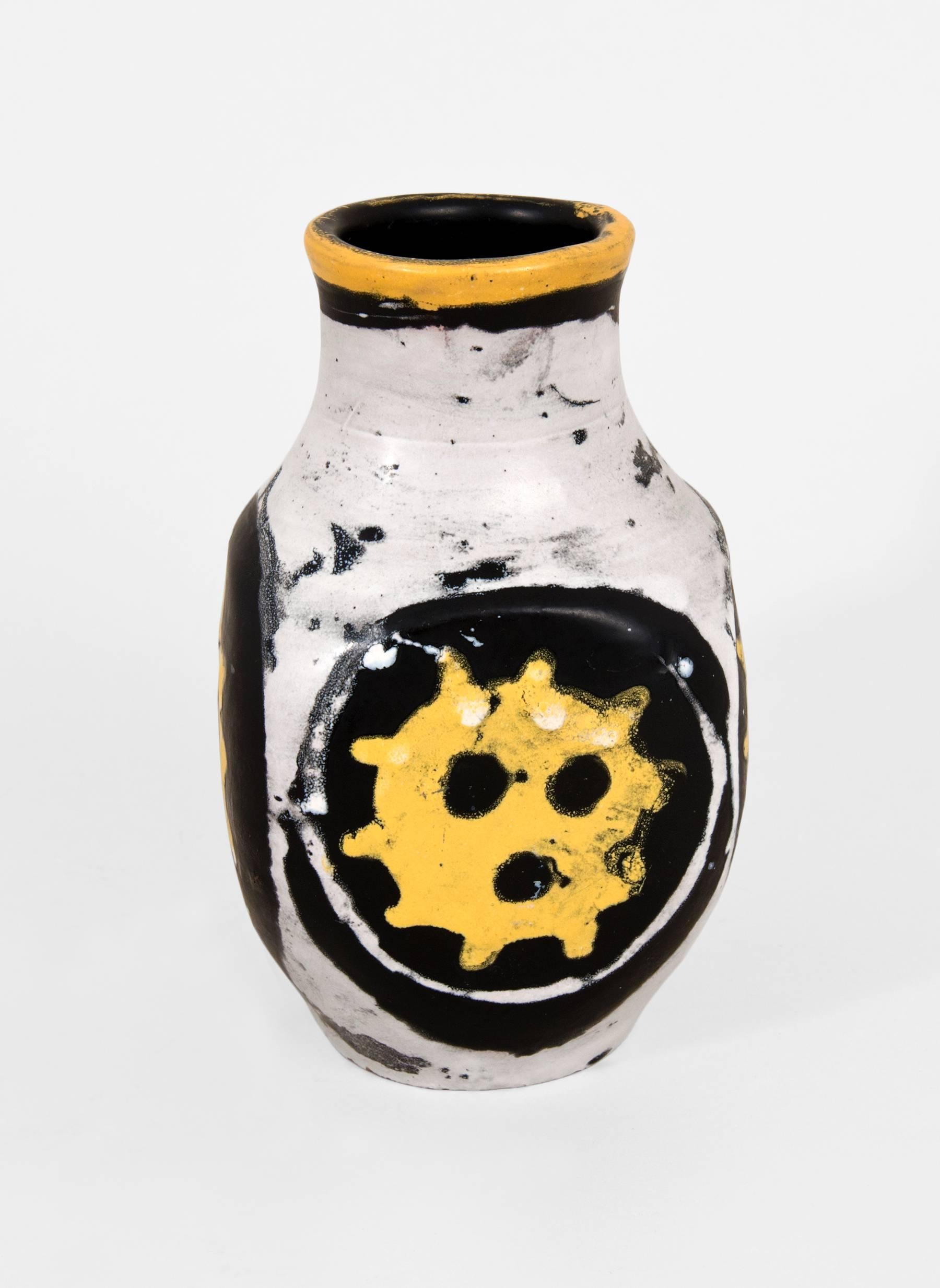 Modern Fine Gorka Livia Ceramic Vase, circa 1955 For Sale