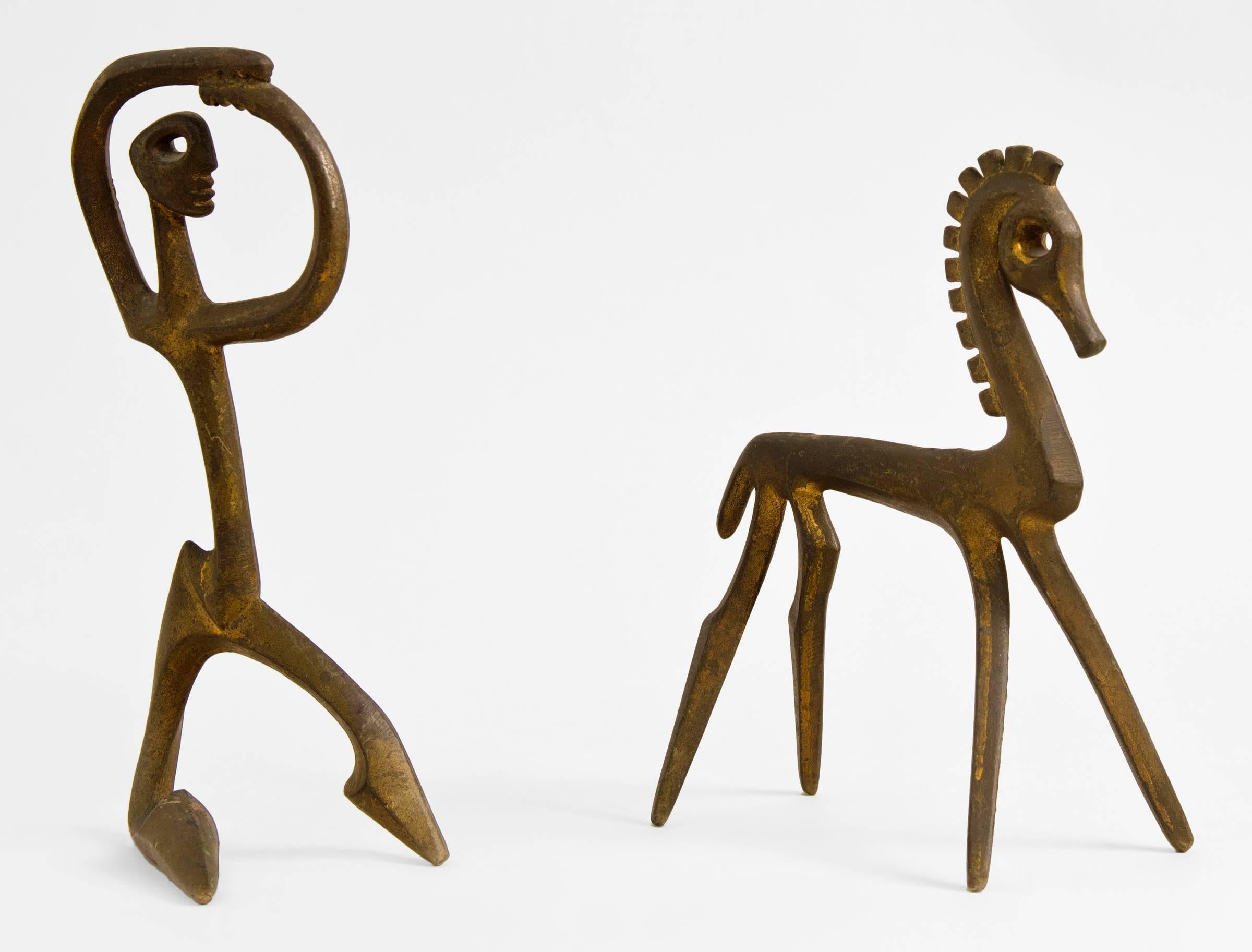 Two Bronze Sculptures by Frederick Weinberg, 1950s 1