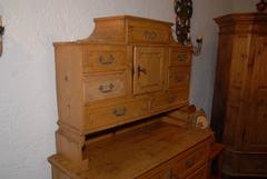 18th Century Pinewood Cabinet on Chest