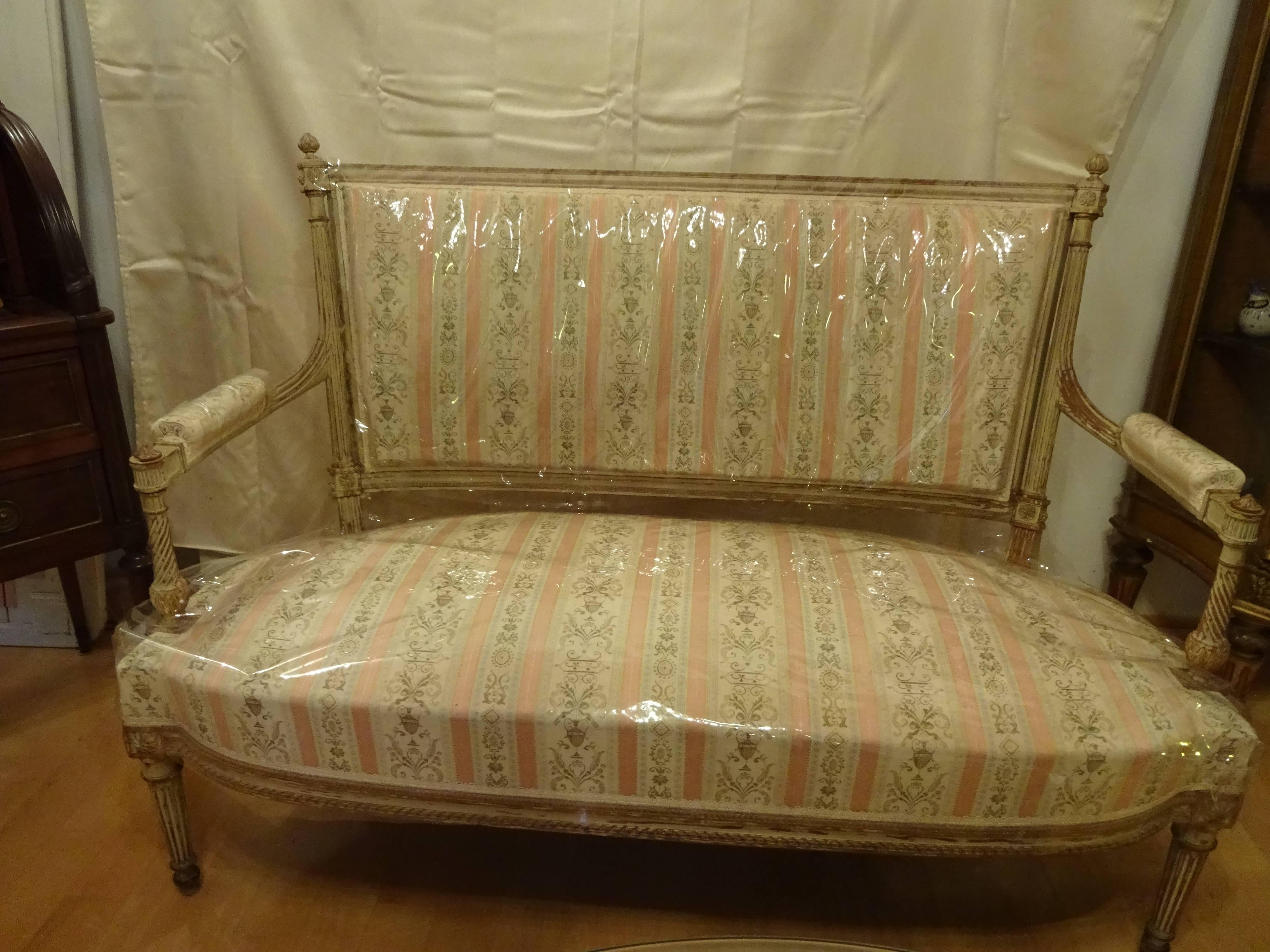 Settee Louis XVI Style, Loveseat For Sale 1