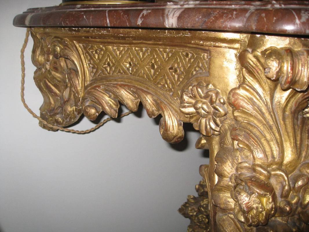 Hand-Carved CONSOLE LOUIS XV, 18th Century Period