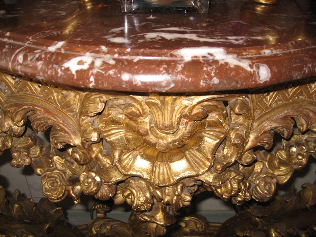 French CONSOLE LOUIS XV, 18th Century Period