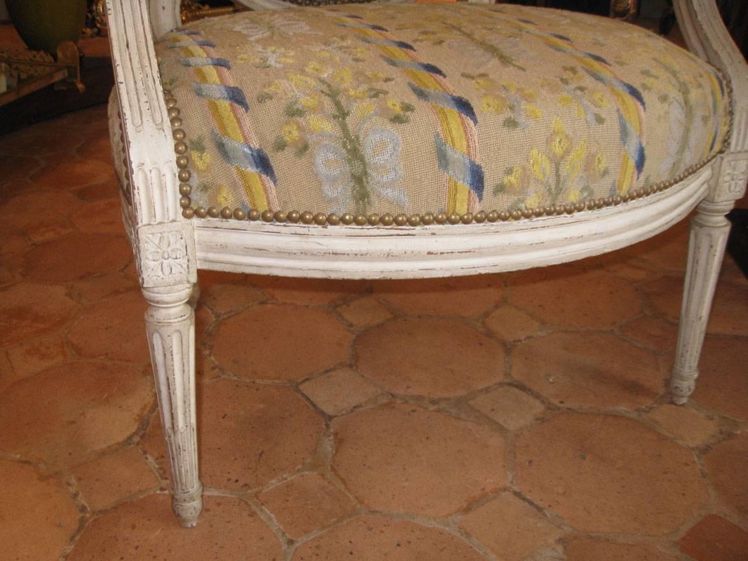 Pair of French Armchairs, Louis XVI In Excellent Condition In Palm Beach, FL