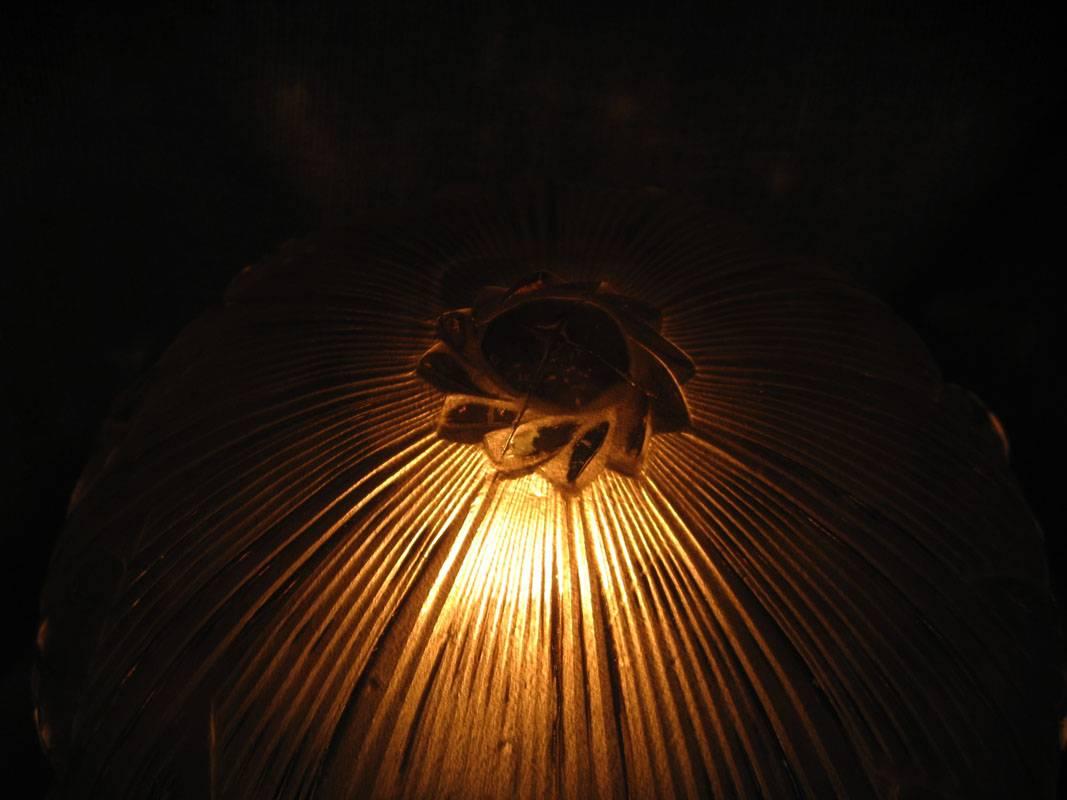 Lamp Art Deco, Etched Glass 5