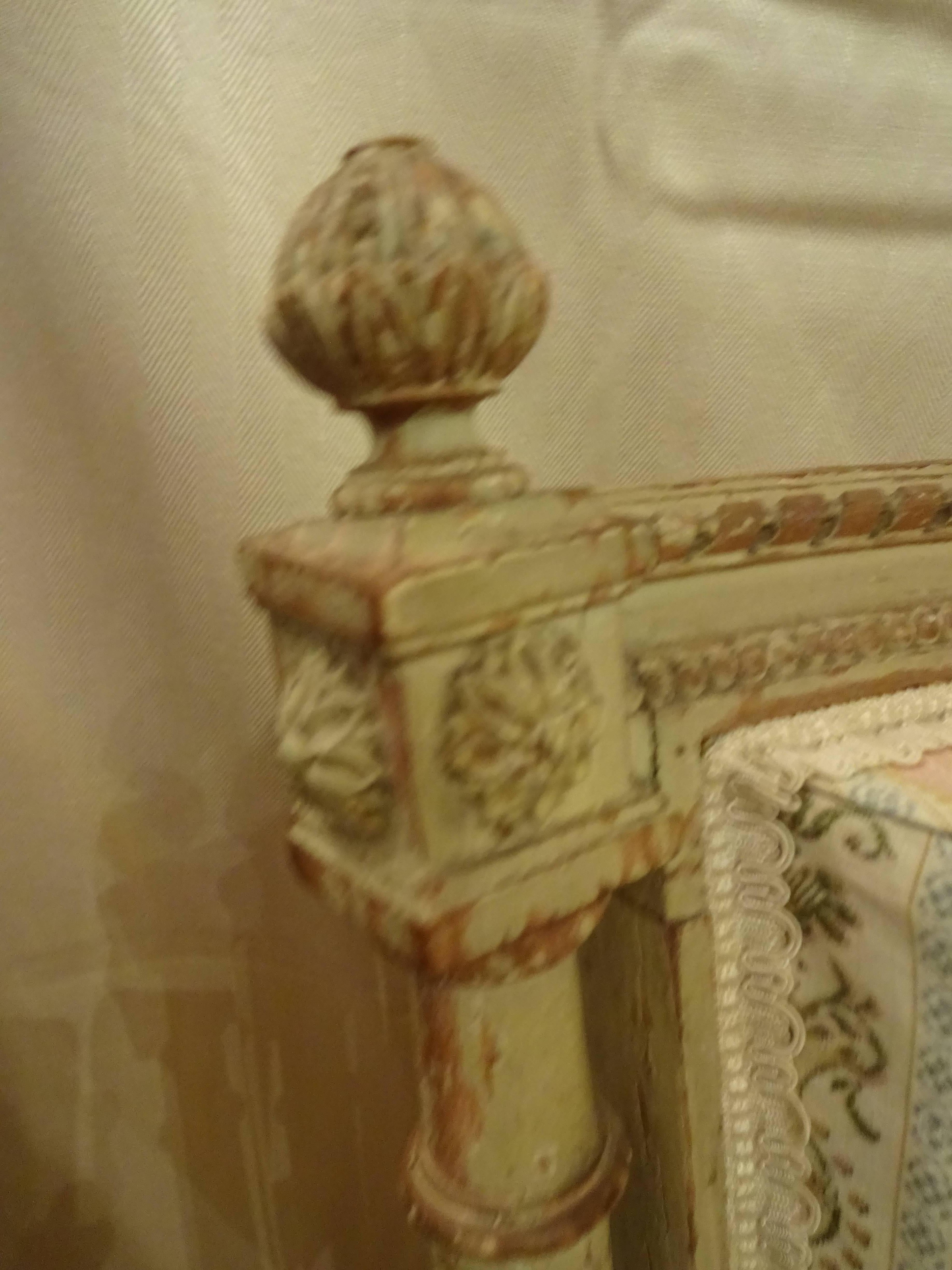 French Settee Louis XVI Style, Loveseat For Sale