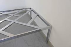 Fabulous Chrome Cocktail Table by Milo Baughman for DIA