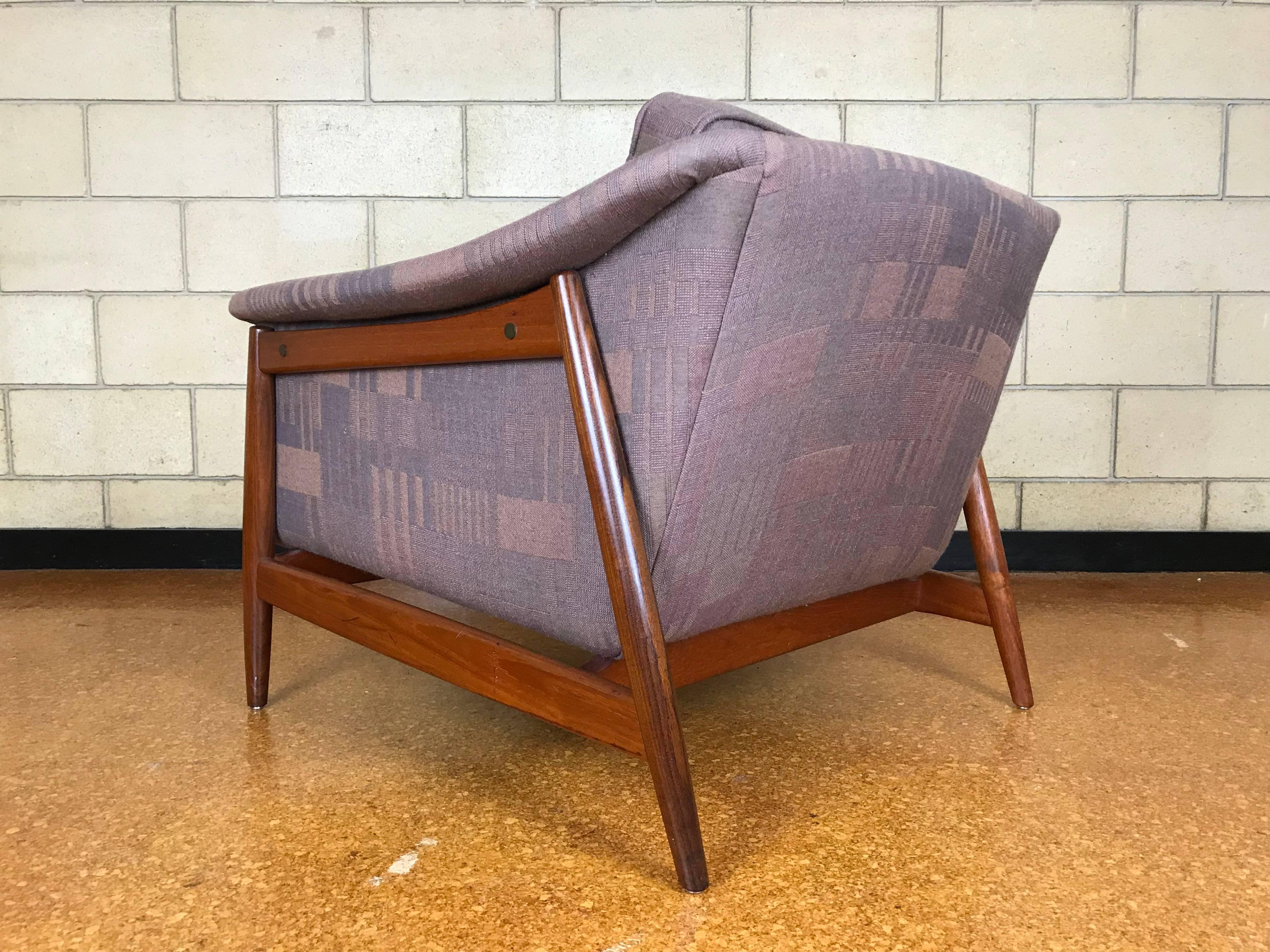 Mid-Century Modern Swedish Modern Lounge Chair by Folke Ohlsson for DUX in Teak and Rosewood