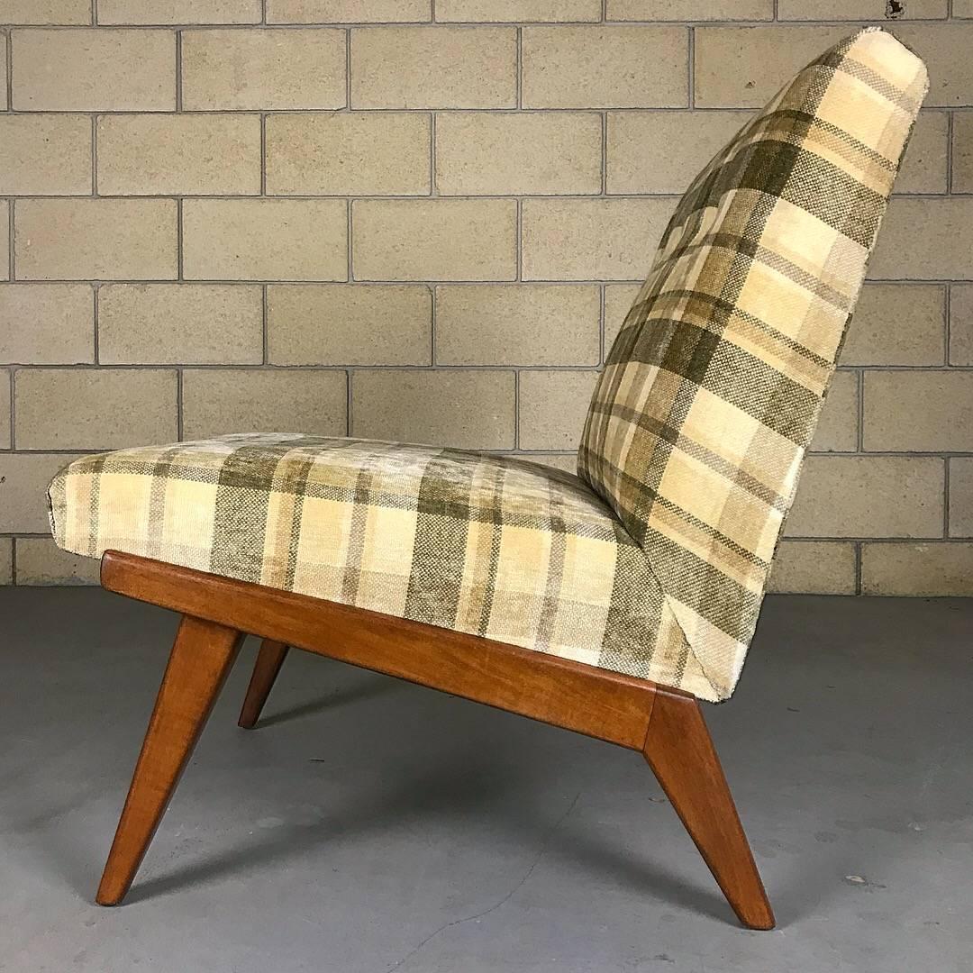 Mid-Century Modern Early Slipper Lounge Chair by Jens Risom for H.G. Knoll Products, circa 1940s
