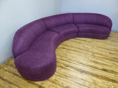 Three Piece Curved Sectional Cloud Sofa