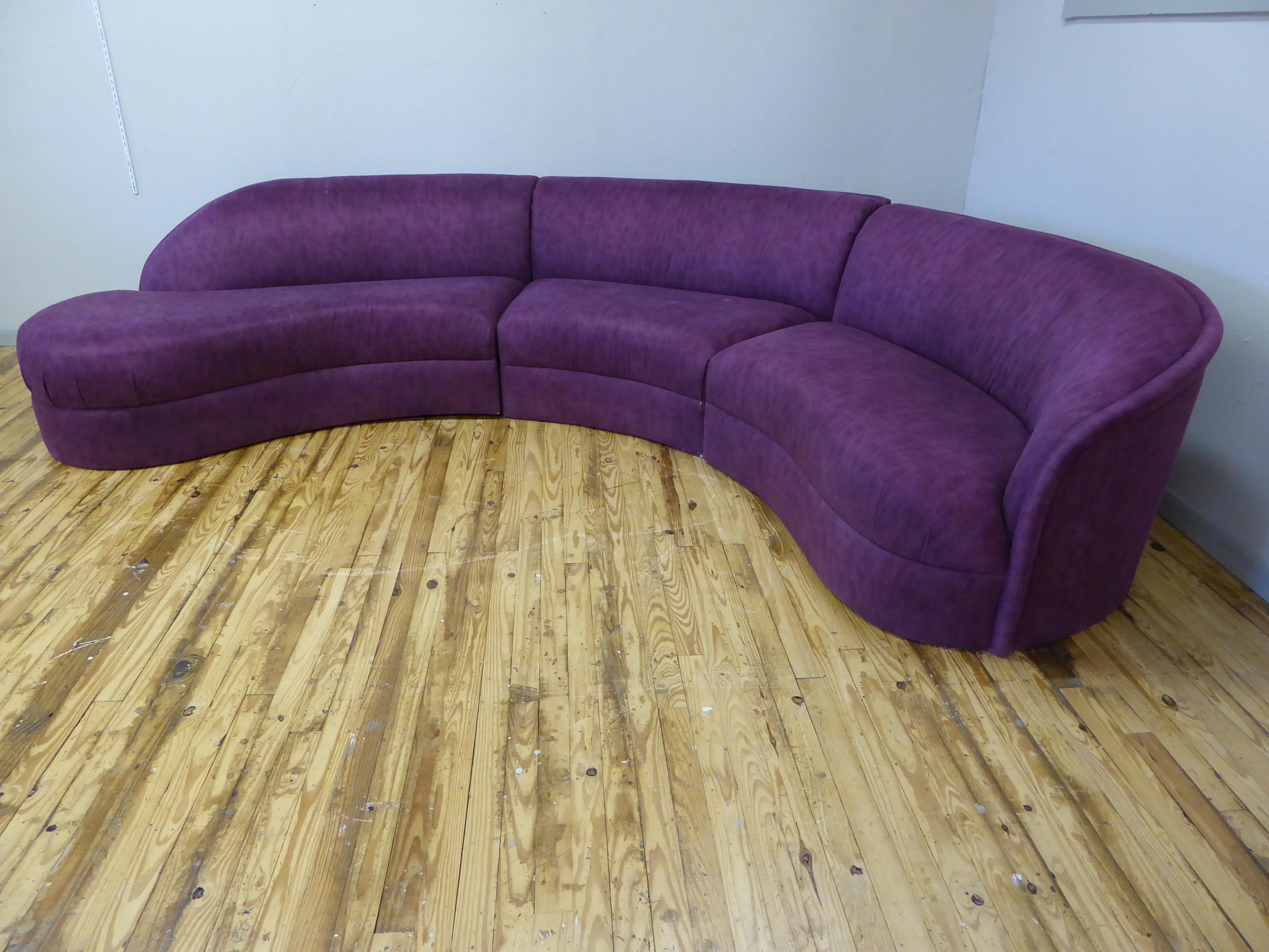 cloud curved sectional