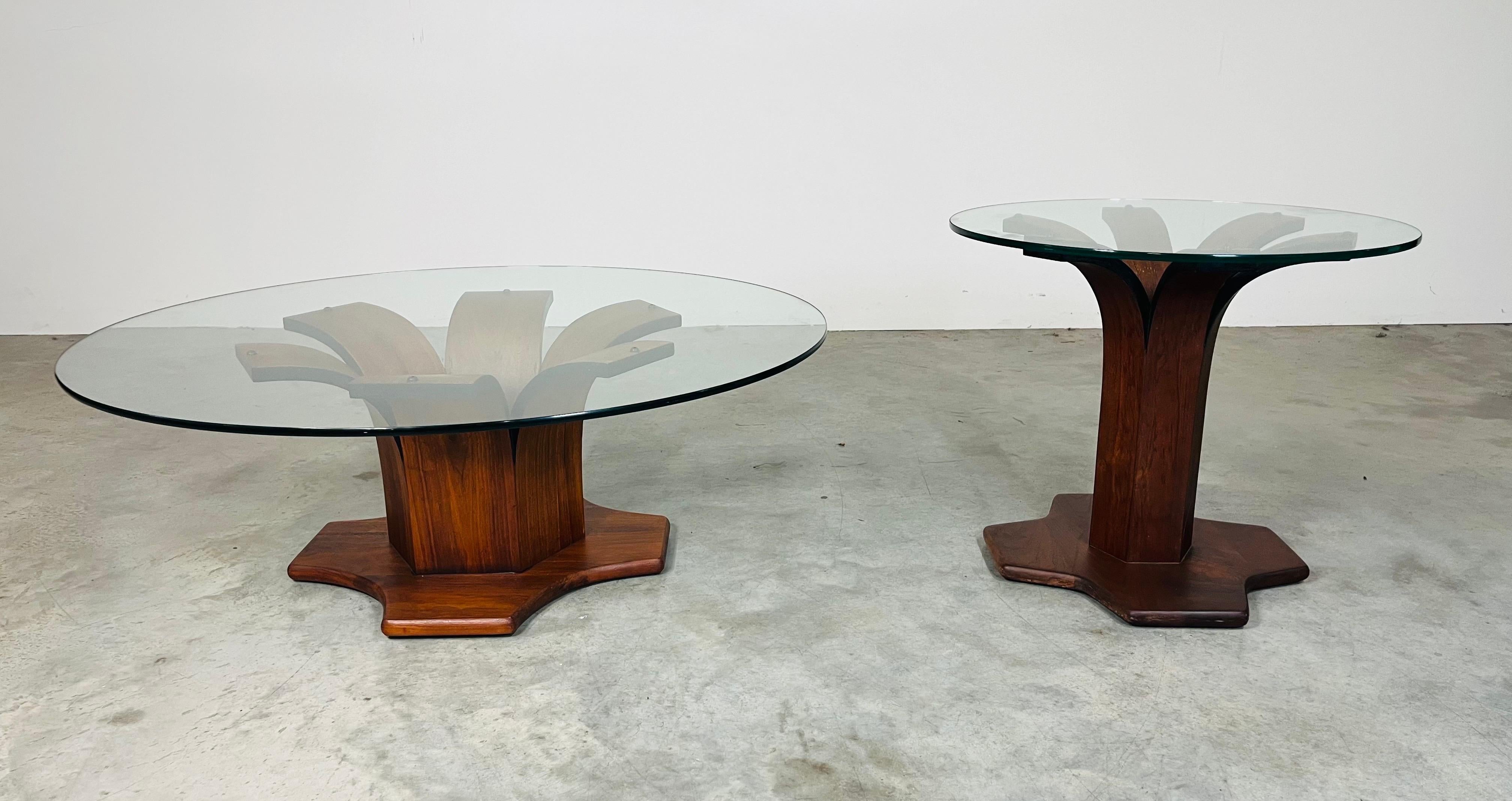 Mid-Century Beistelltisch aus Bugholz und Nussbaumholz von Kohler, 1960er Jahre (Gehärtet) im Angebot