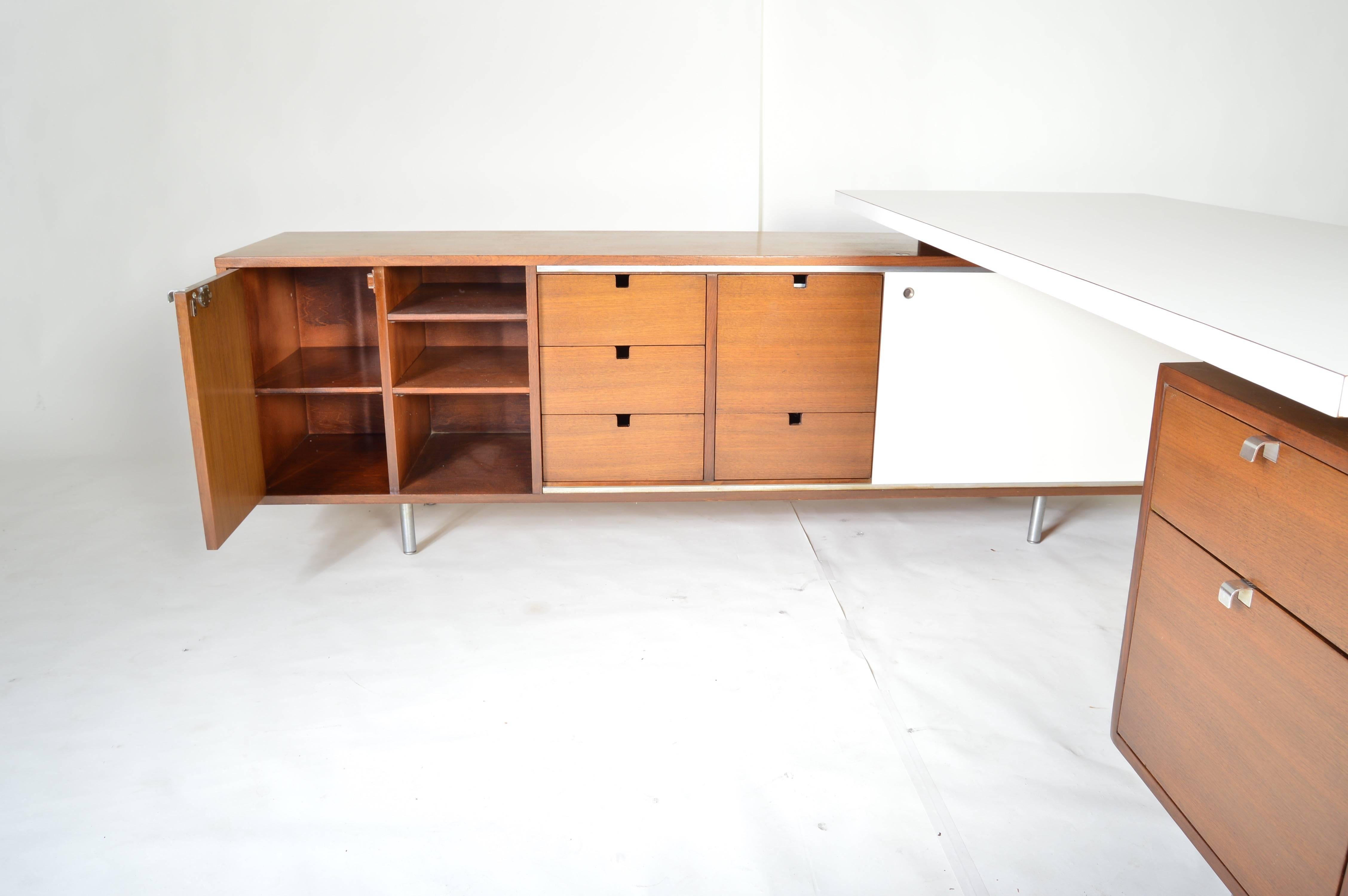 herman miller l shaped desk