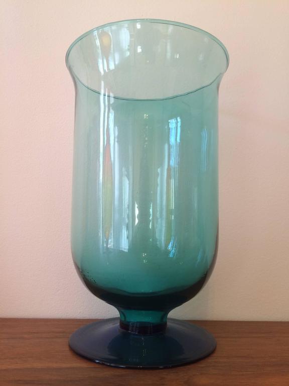 Midcentury Blenko Vase Glass Planter at 1stDibs