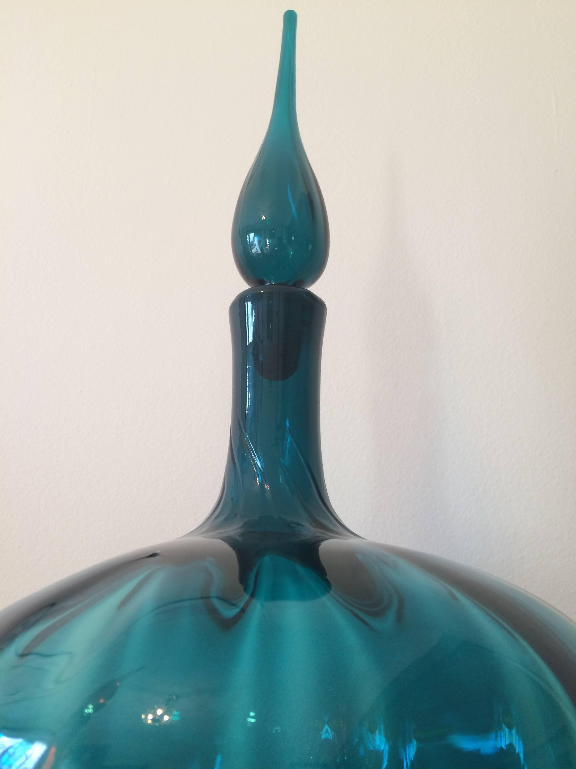 blenko decanter with stopper