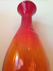 Midcentury Blenko Glass Flower Vase