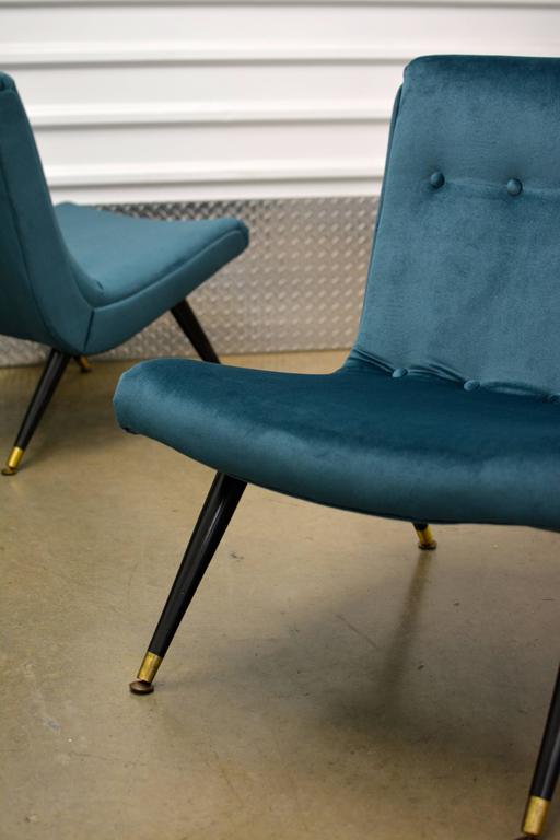 Milo Baughman Exceptional Scoop Lounge Chairs, Pair at 1stdibs