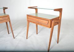Two-Tier End Tables by Barovero Torino in the Manner of Carlo de Carli