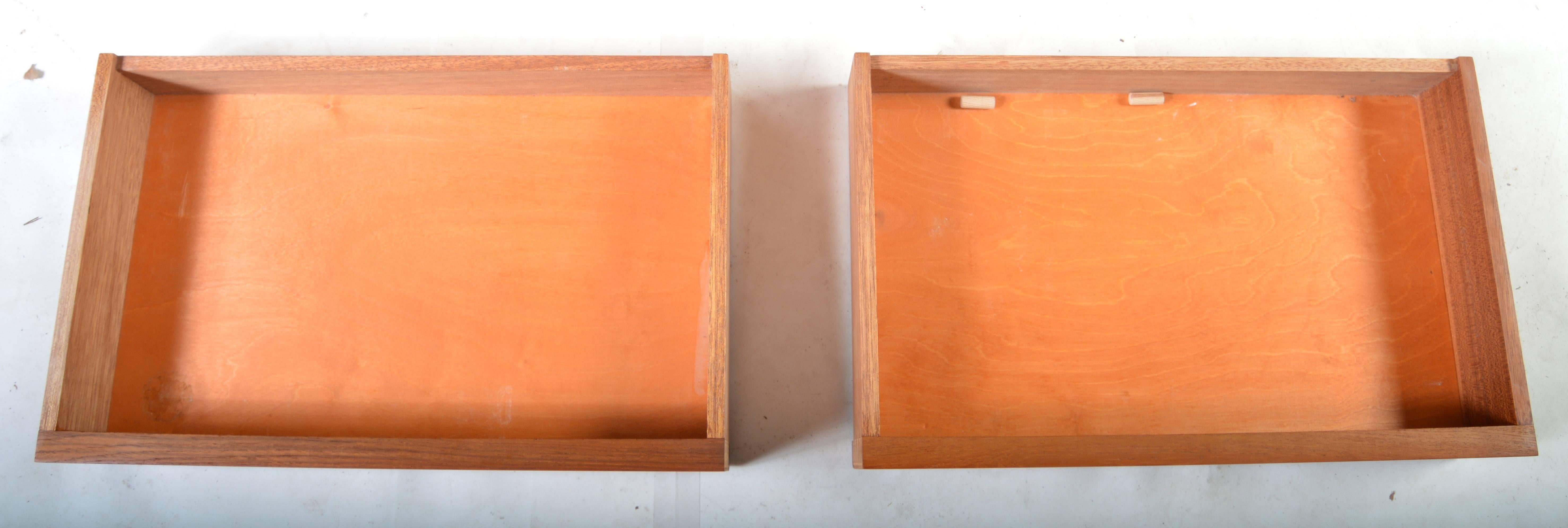 Large Flip-Top Wall Hanging Desk by Arne Hovmand Olsen in Teak In Good Condition In Southampton, NJ