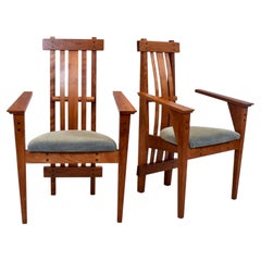 Arts and Crafts Douglas Green for Green Furniture Design Armchairs
