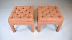 Pair of 1970's Billy Baldwin Style Parsons Ottomans