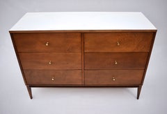 Mid-Century Modern Paul McCobb Desk and Chair Set, Birch and Laminate