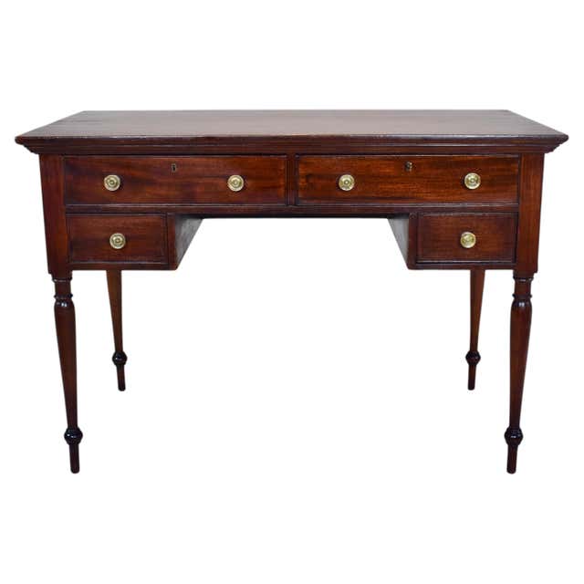 19th Century Wood Antique Spanish Bureau Desk, 1850 For Sale at 1stDibs