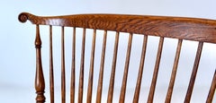 20th Century American Comb Back Windsor Settee Bench