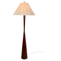 Raymond Pfennig Wood Turned Floor Lamp for Zina Lamp Co. 1960's