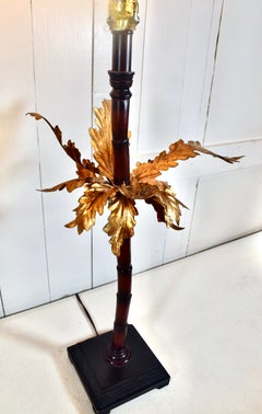 Lámparas de mesa vintage «Palm Tree» de Maitland Smith, doradas, de los años 90