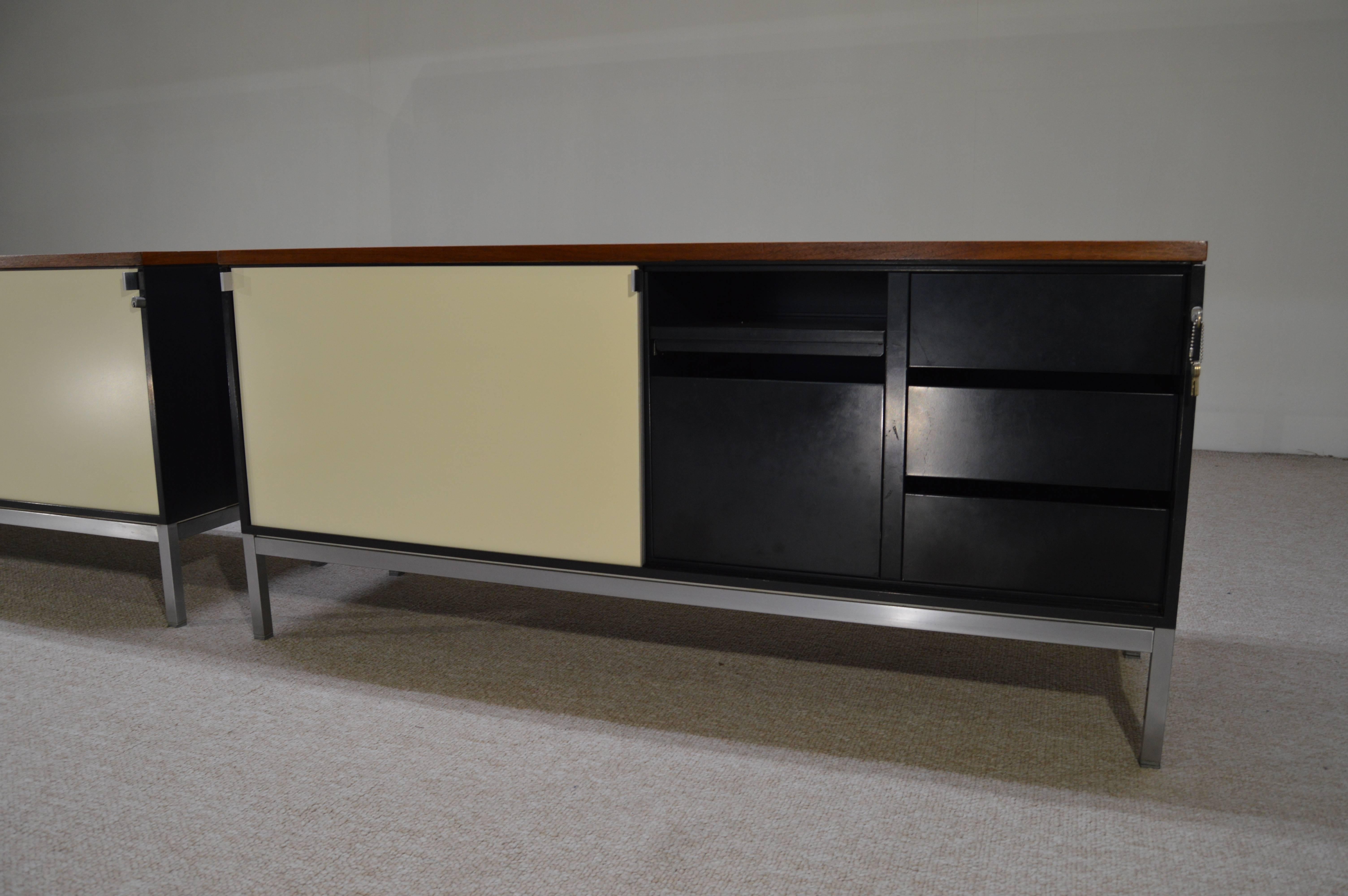 Mid-Century Modern Stunning Pair of Mid-Century Retro Office Cabinets by Art Metal for Knoll Int.