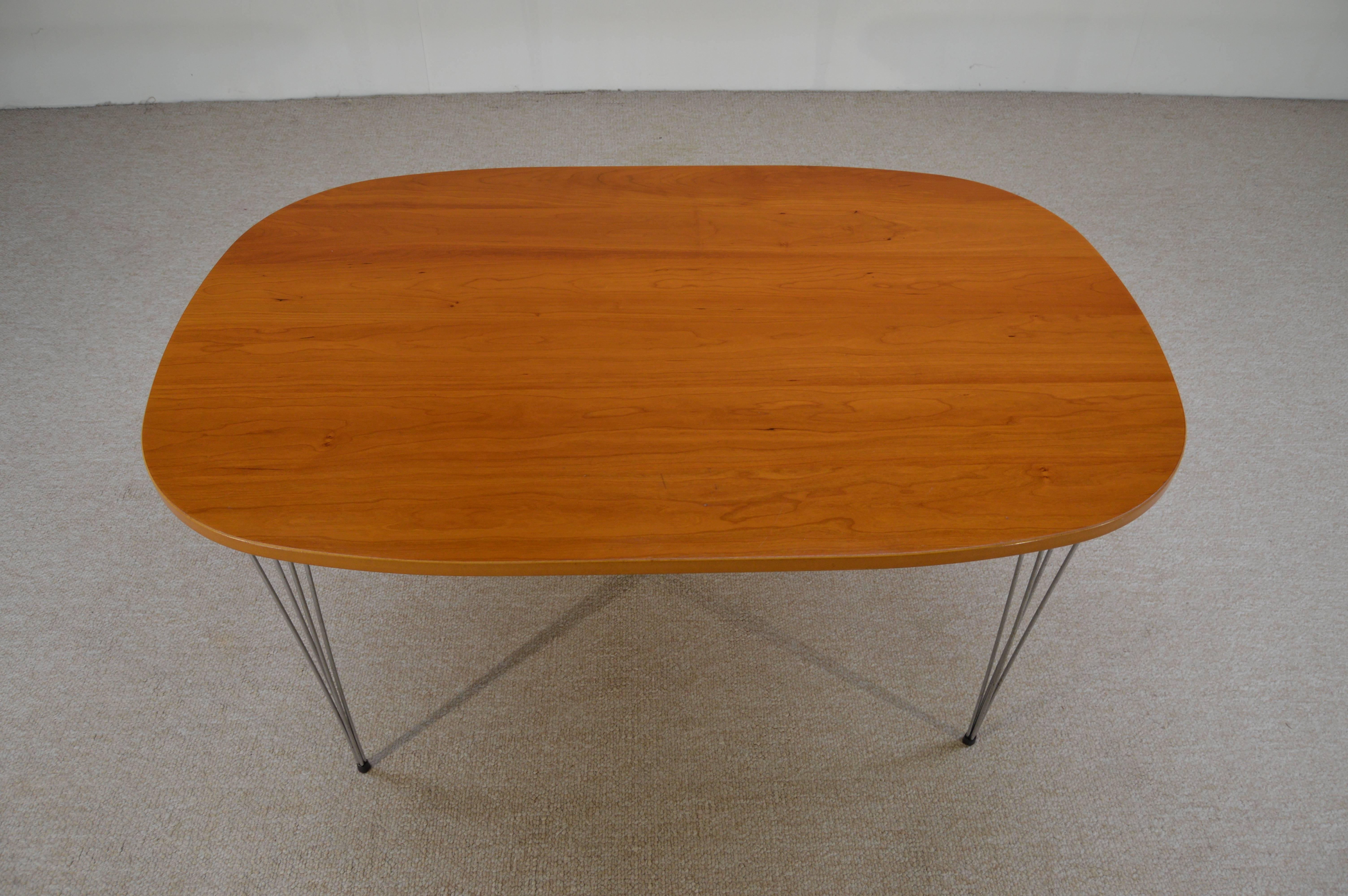 Scandinavian Modern Danish Modern Piet Hein-Bruno Mathsson-Arne Jacobsen Super Ellipse Dining Table