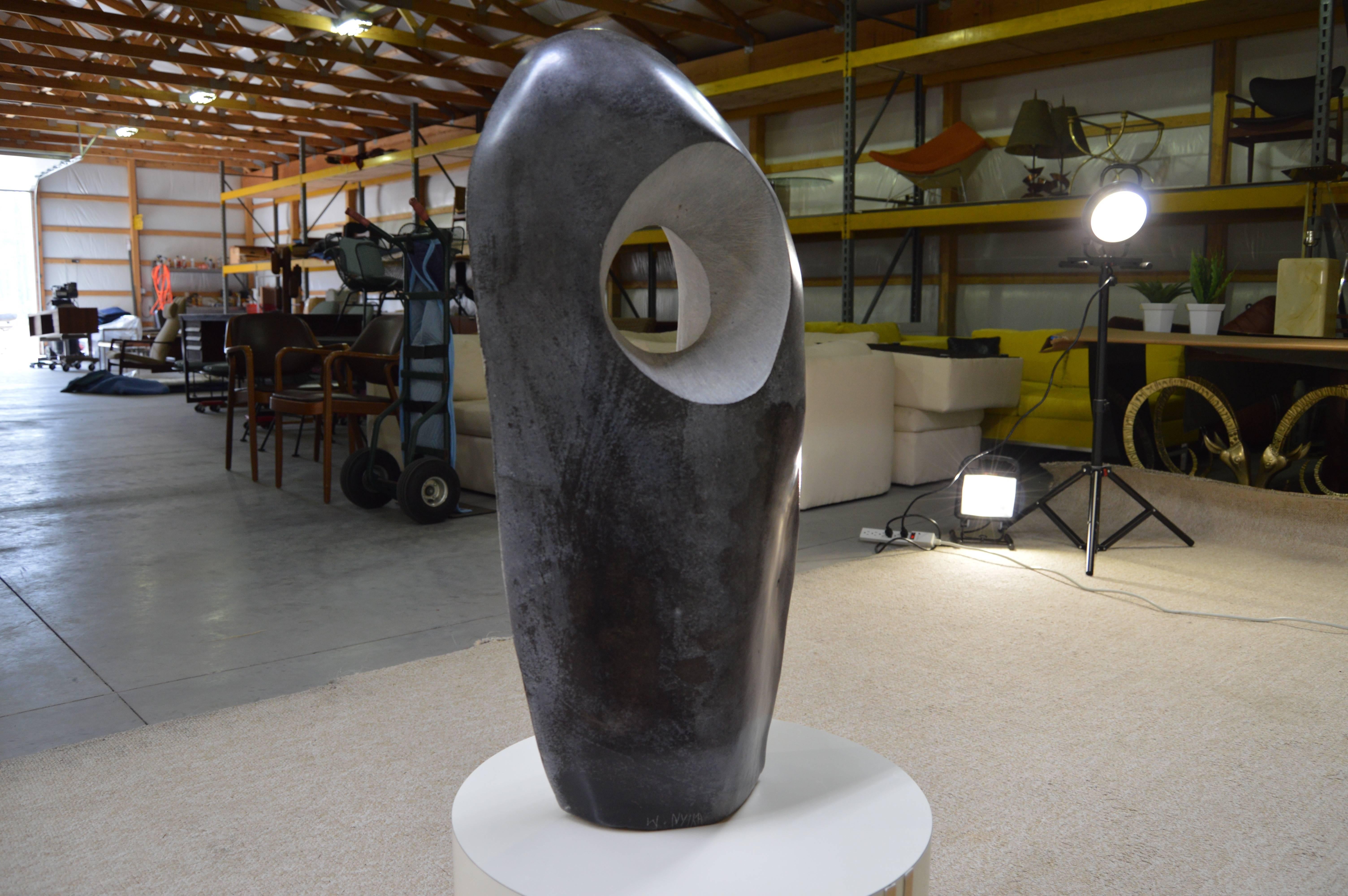 Modern Monumental Pablo Picasso Style Spring Stone Sculpture