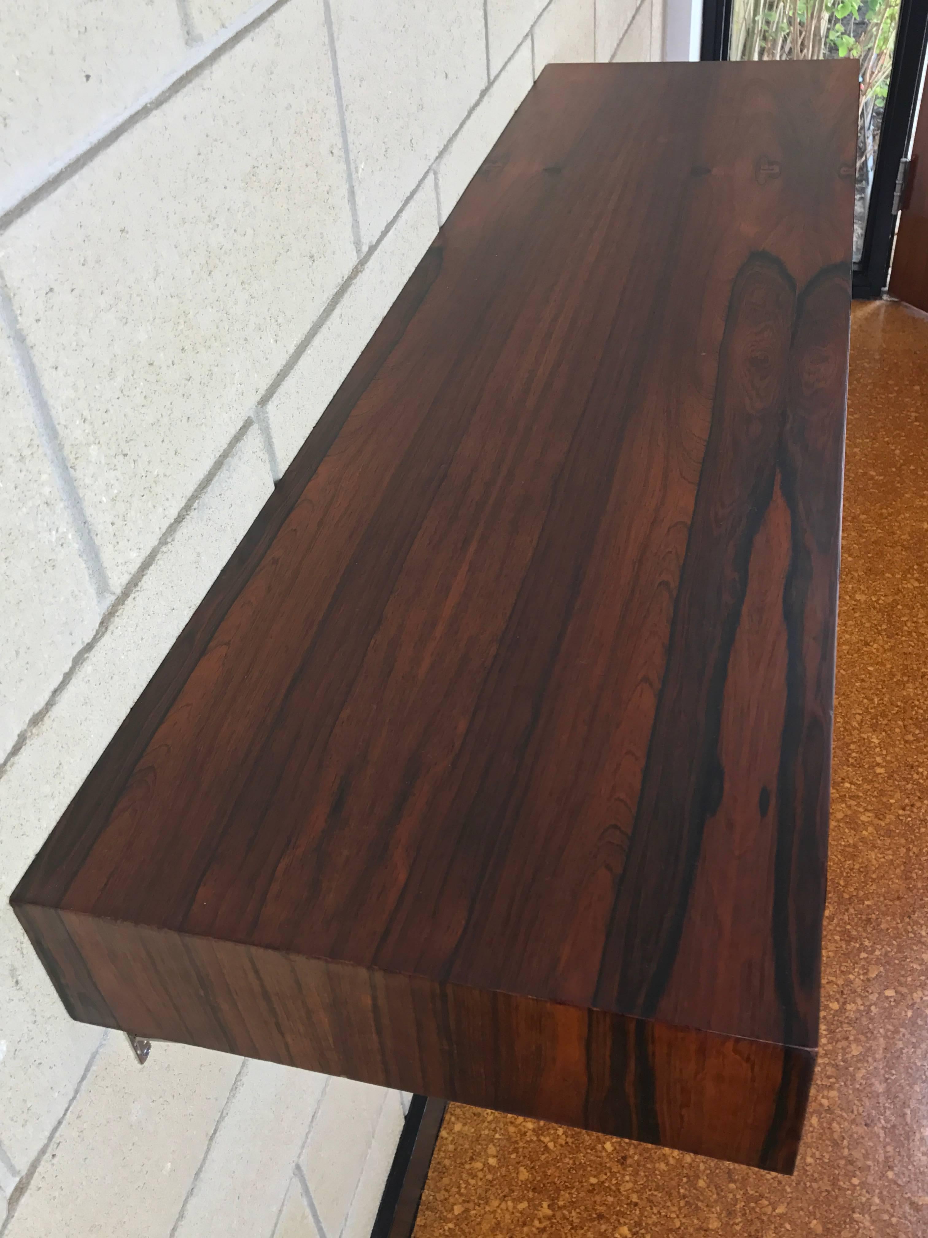 Mid-Century Modern Mid-Century Rosewood Wall Console by Jack Cartwright for Founders