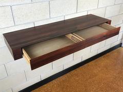Mid-Century Rosewood Wall Console by Jack Cartwright for Founders