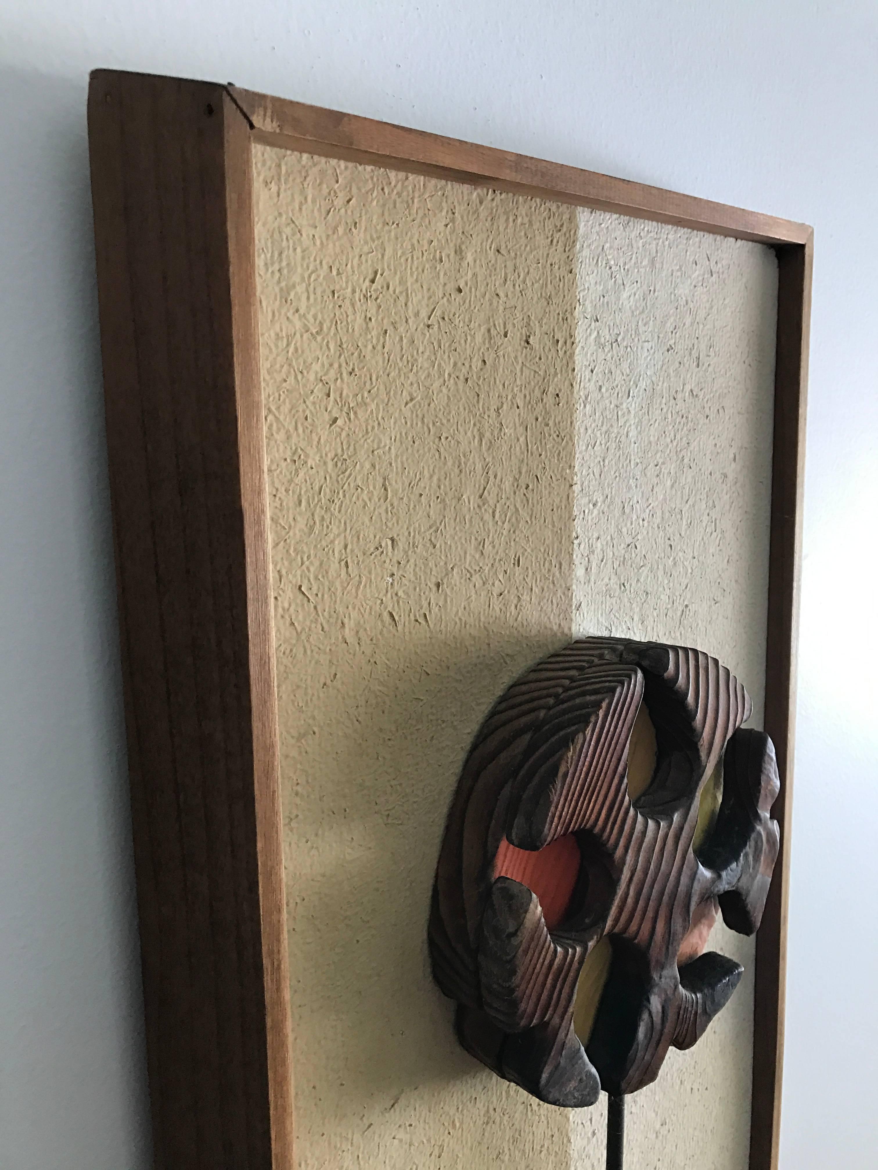 Carved Witco Mid-Century Modern Abstract Flower Wall Art Sculpture