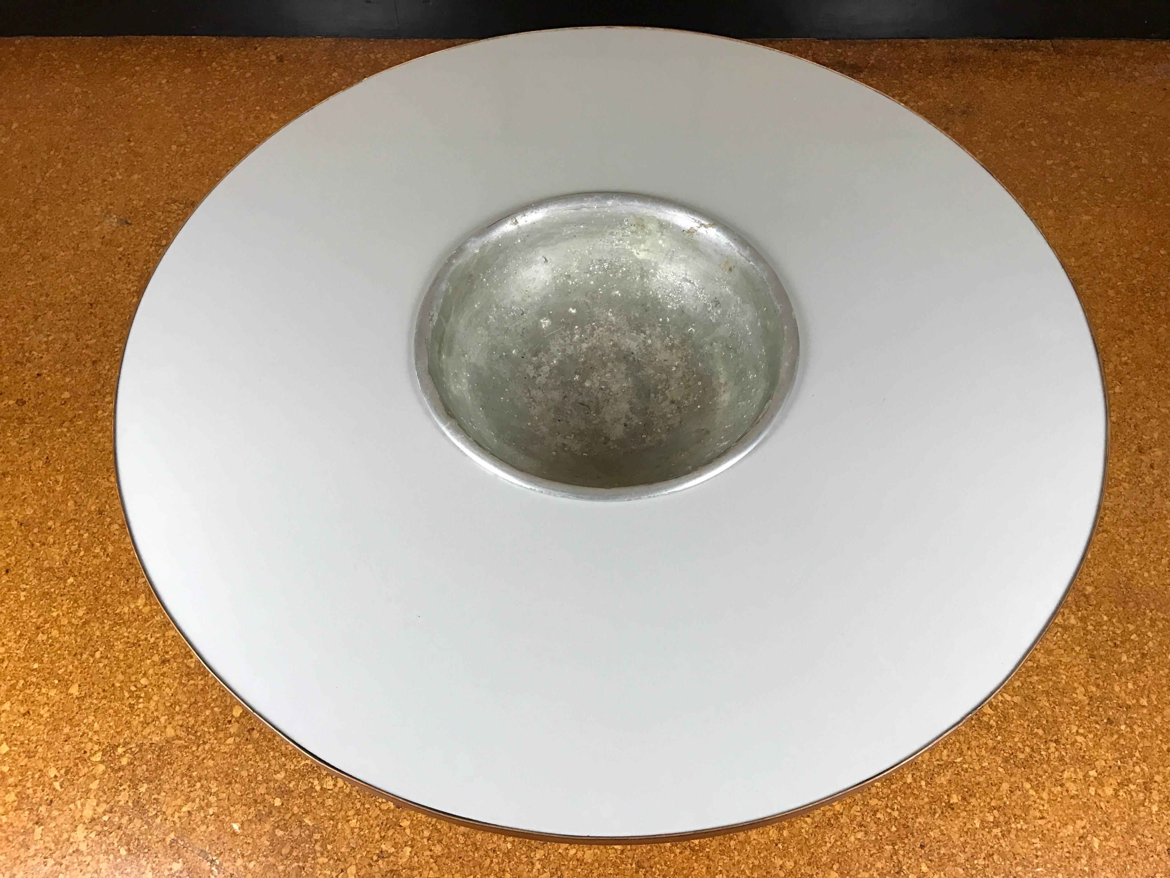 No label - HM numbers. 

Rare grey top. Minor wear around edges and legs.

1948 design 

Measures: 40 1/4