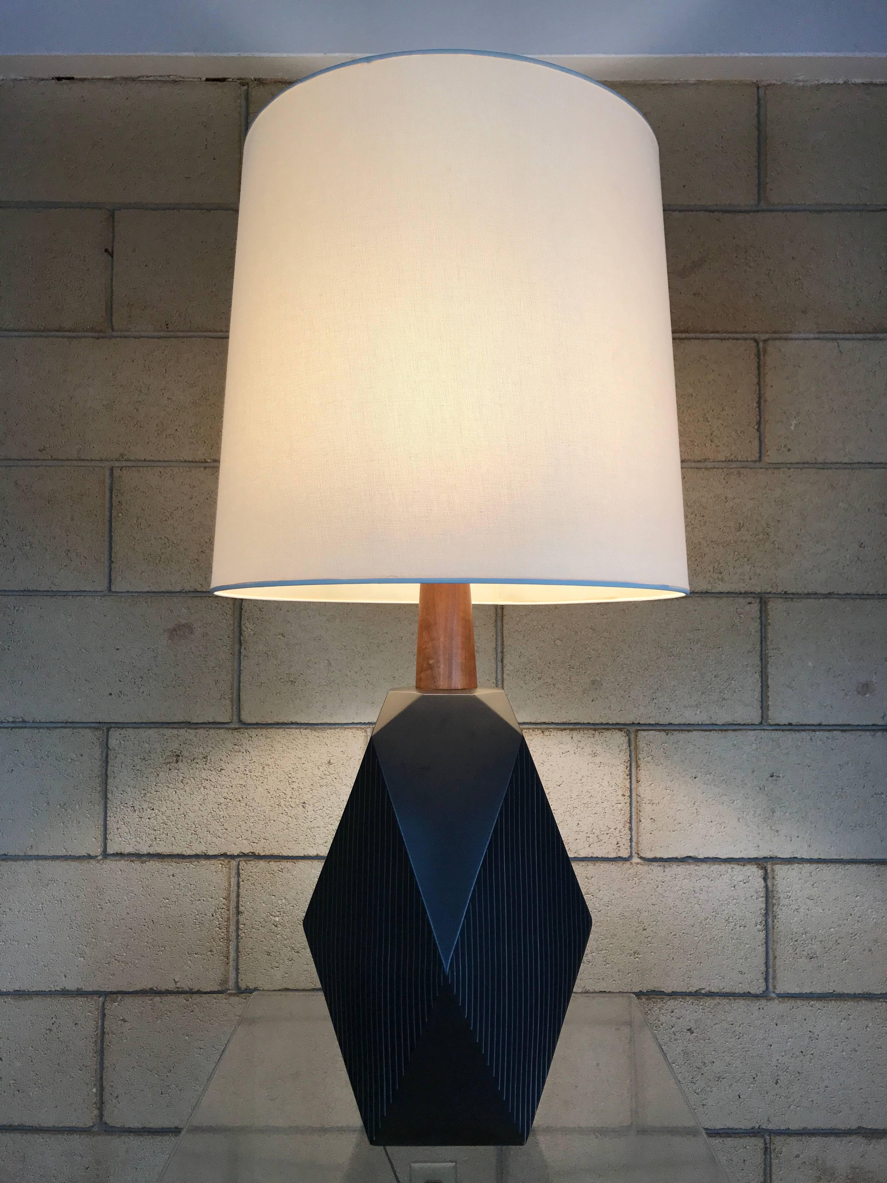 Monumental Rare Ceramic Geometric Large Lamp by Jane & Godorn Martz for Marshall 3