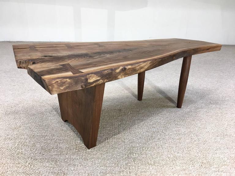 Stunning New Hope Studio Nakashima Style Free Edge Black
