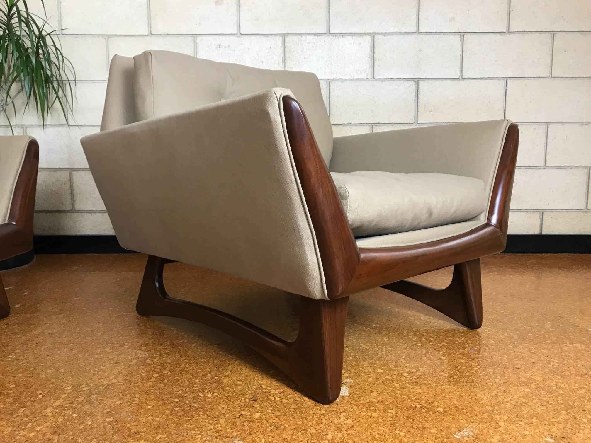 Adrian Pearsall Gondola Sofa and Lounge Chair-Craft Associates In Excellent Condition In Southampton, NJ