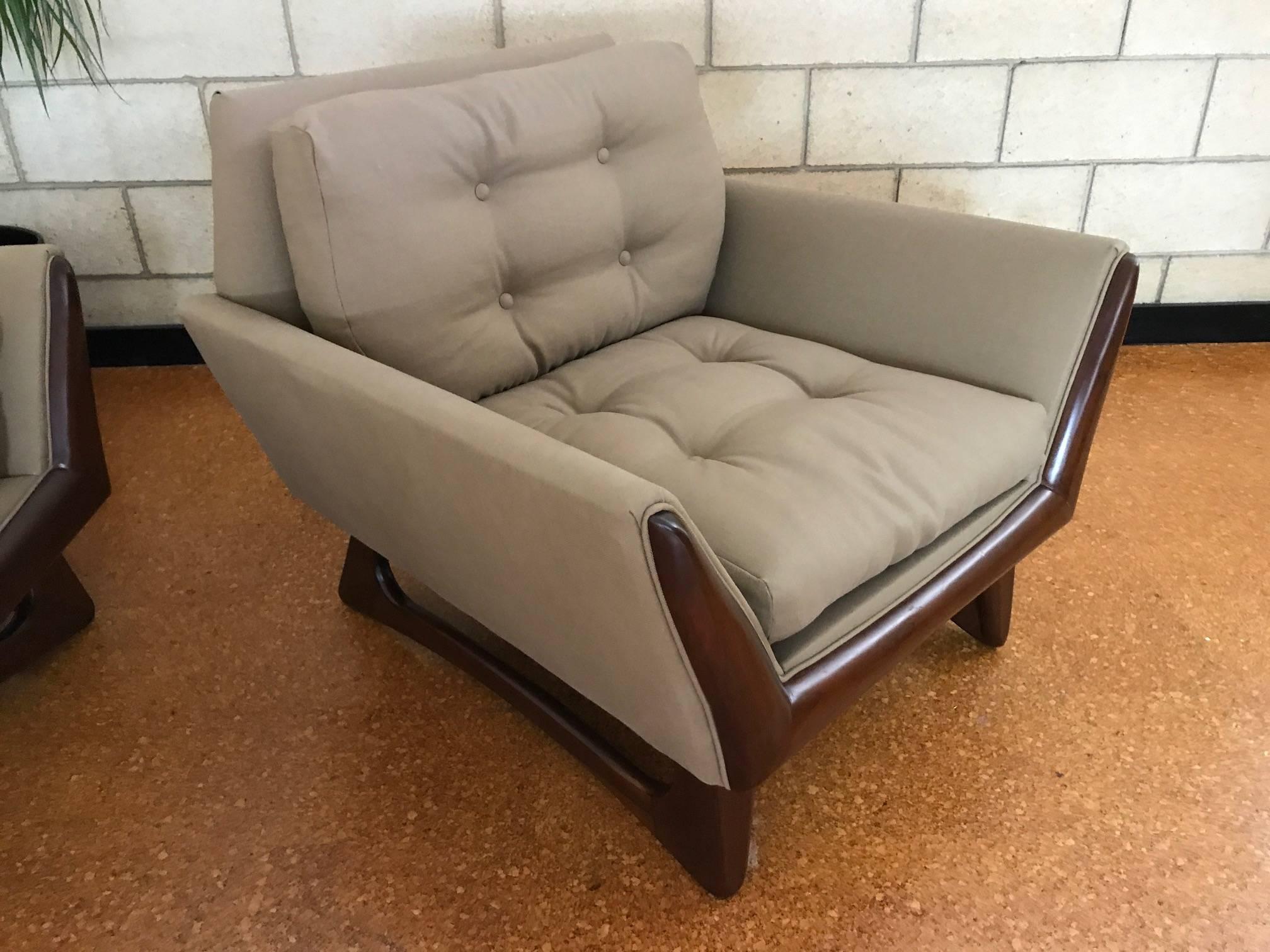 Mid-20th Century Adrian Pearsall Gondola Sofa and Lounge Chair-Craft Associates