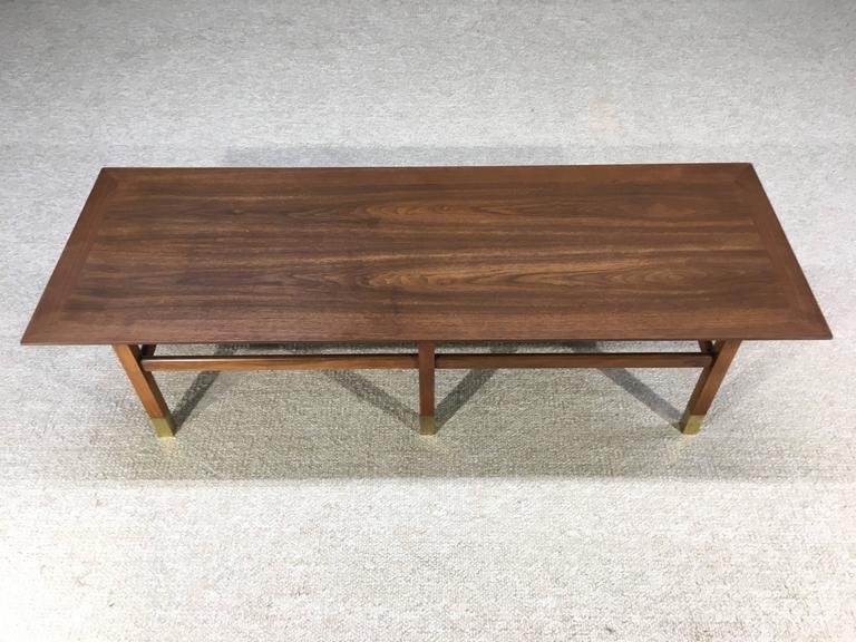 Large Walnut Harvey Probber Coffee Table at 1stdibs