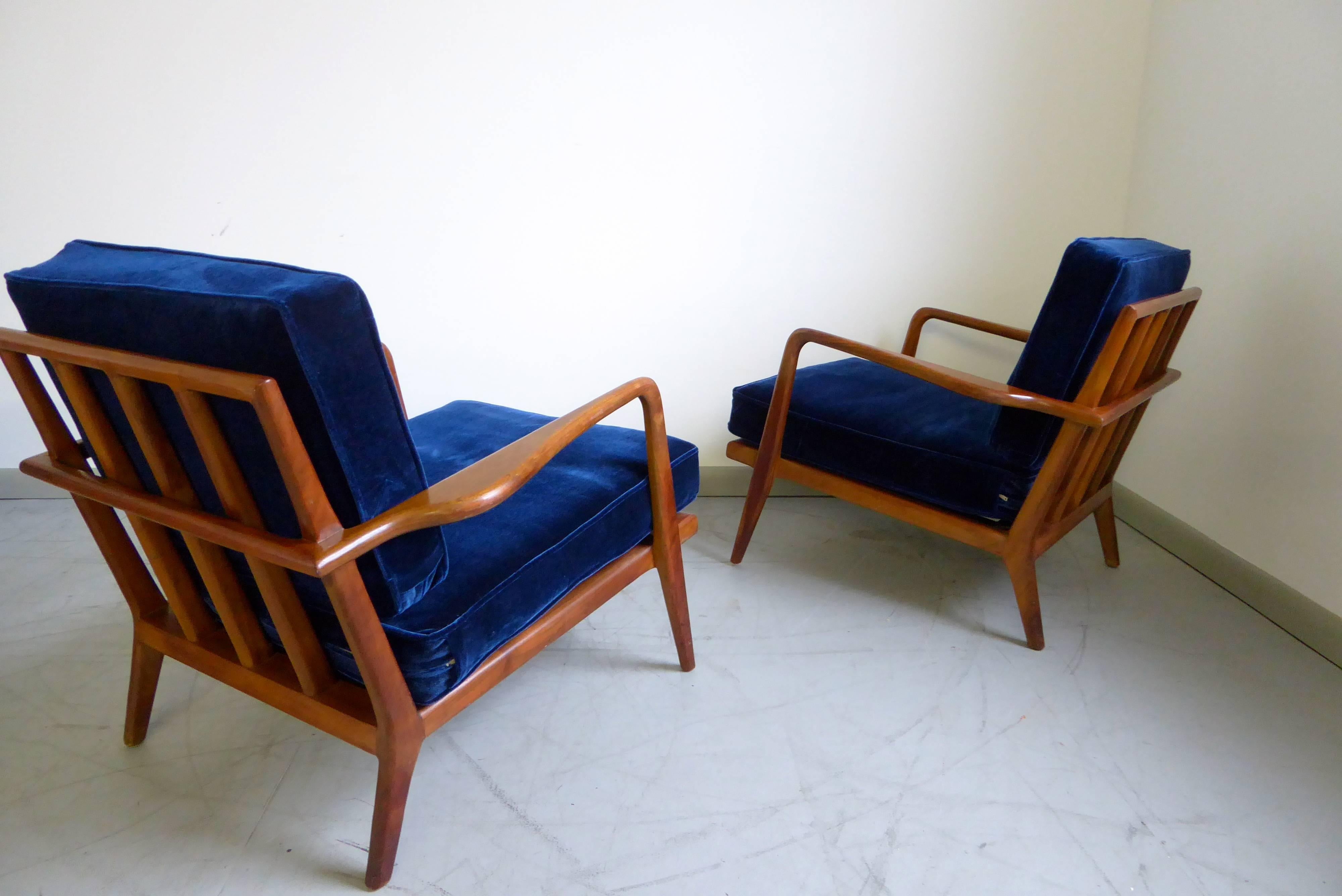 Mid-20th Century Mid-Century Modern Lounge Chairs by Mel Smilow