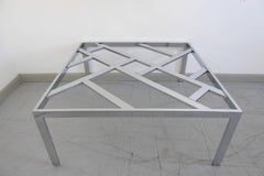 Milo Baughman Chrome Cocktail Table, 1970s