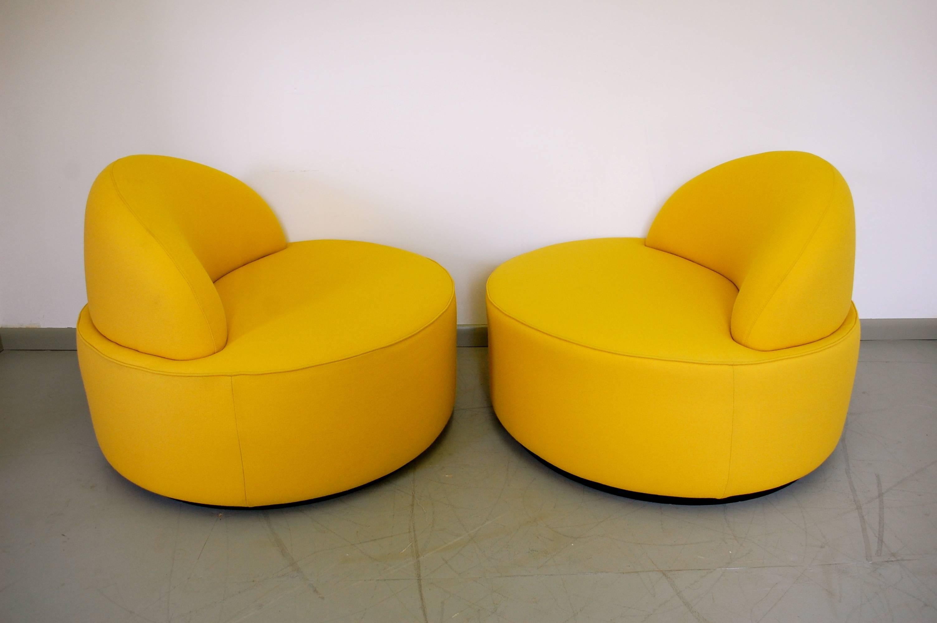 Modern Vladimir Kagan Lounge Chairs for Roche Bobois