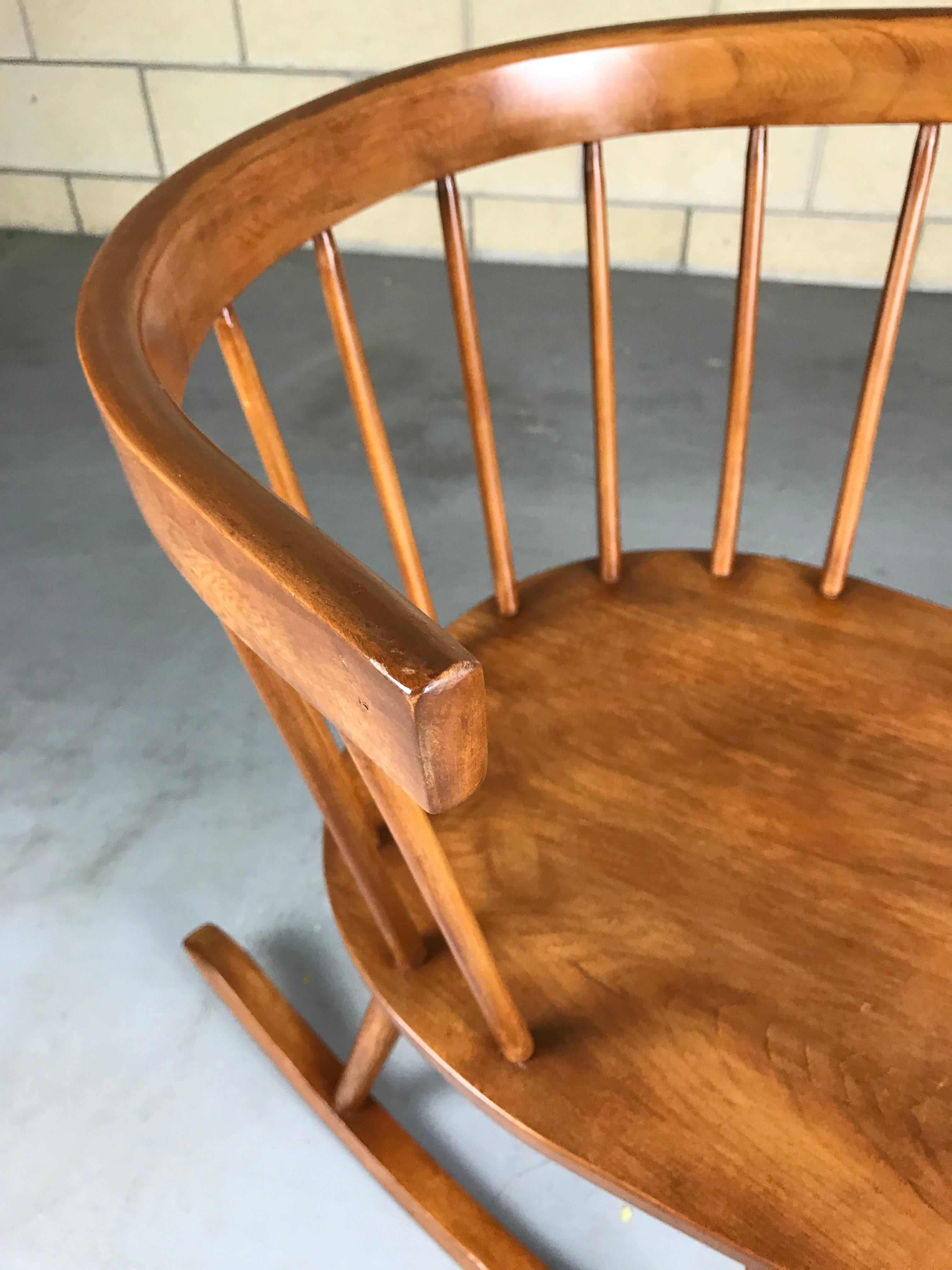 MidCentury Modern Petite Windsor Rocking Chair by Ercol Furniture