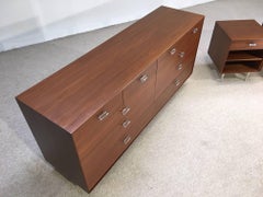 George Nelson for Herman Miller Thin Edge Dresser & Nightstands Suite in Walnut