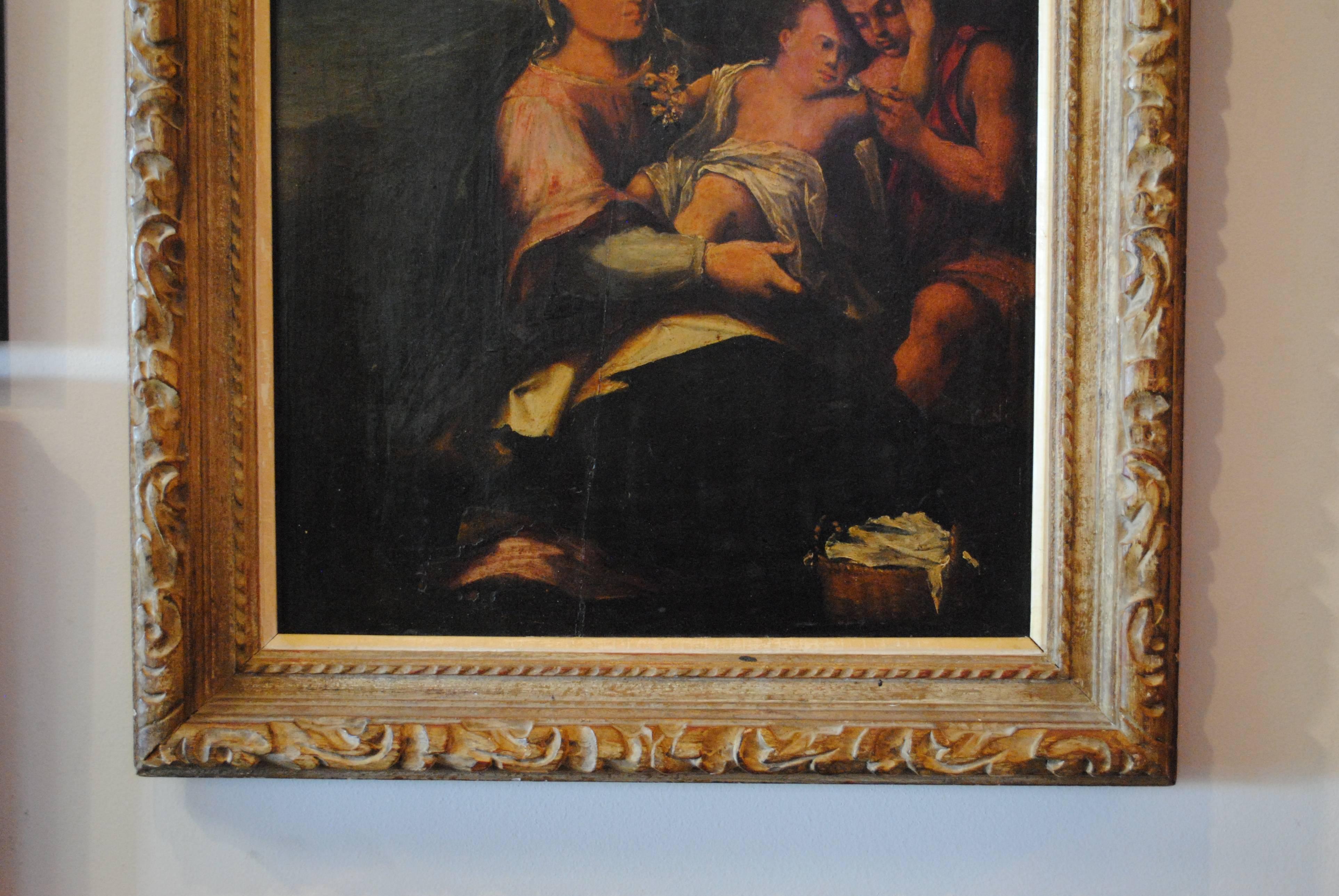 18th Century Emilian School Old Masters Oil Painting In Good Condition For Sale In LAS VEGAS, NV