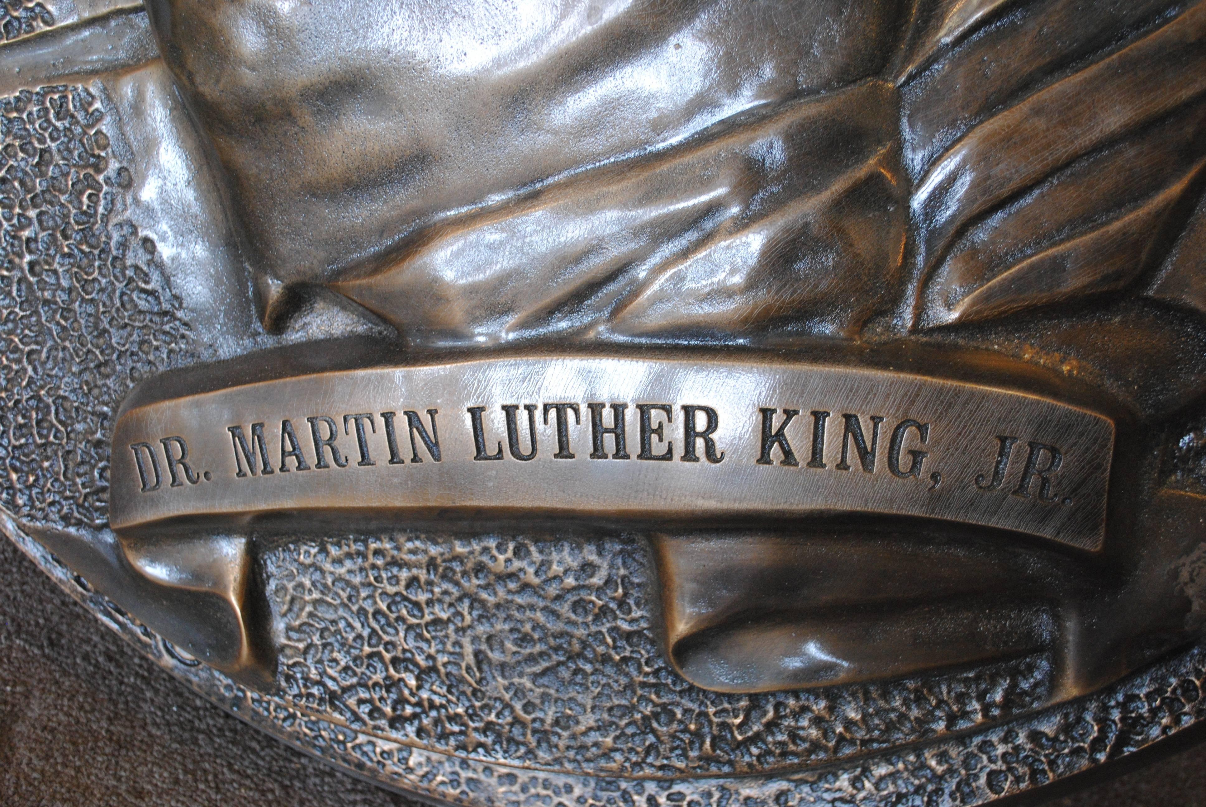 20th Century Large Bronze Casting Dr. Martin Luther King Jr Sands Hotel & Casino For Sale