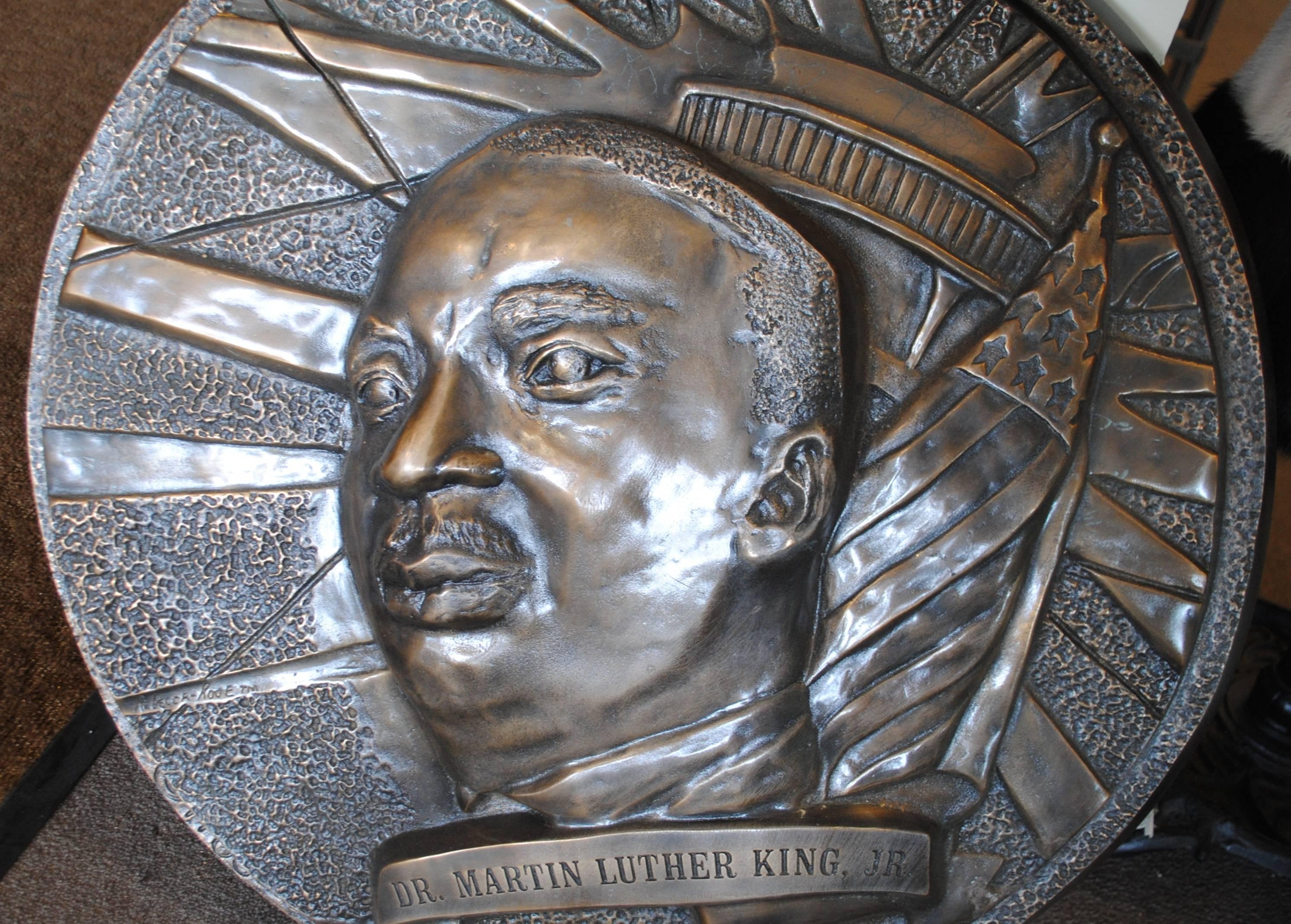 American Large Bronze Casting Dr. Martin Luther King Jr Sands Hotel & Casino For Sale