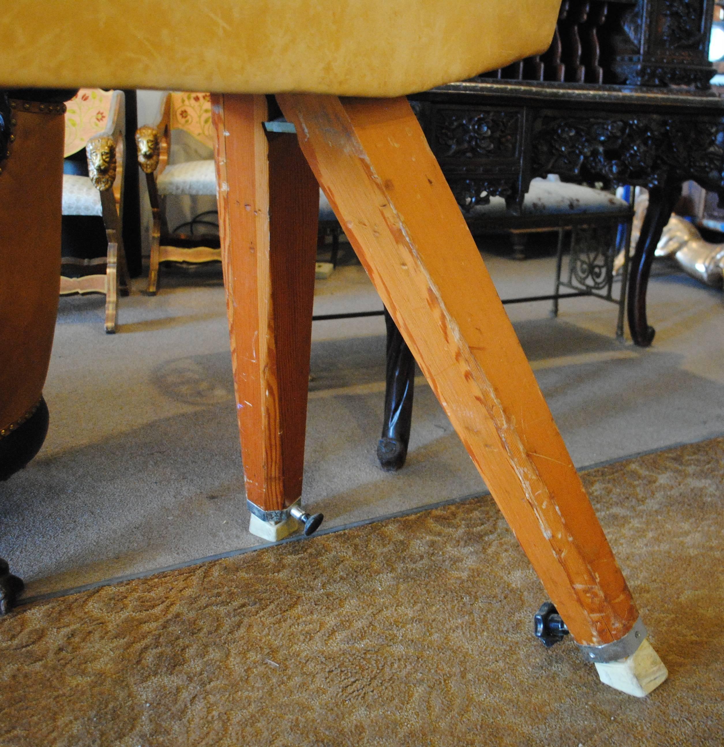 20th Century Full-Size Leather Pommel Horse 2